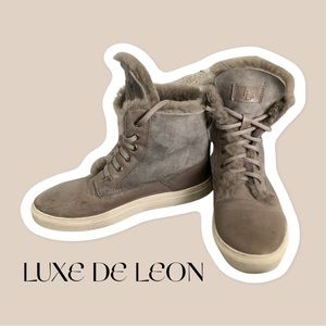 Luxe de Leon Shoes | Luxe de Leon Genuine Leather Shearling Boots 9